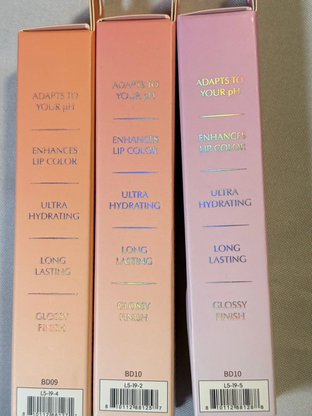 Kara Beauty pH Glow Color-Changing Lip Oil 3 Boxes 3 Shades New in Box